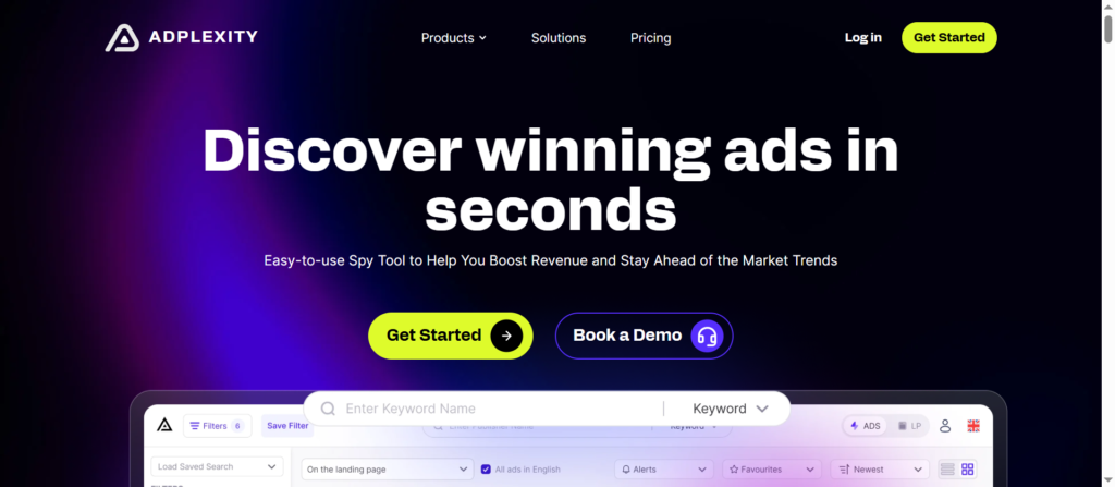 Go to the adplexity official website